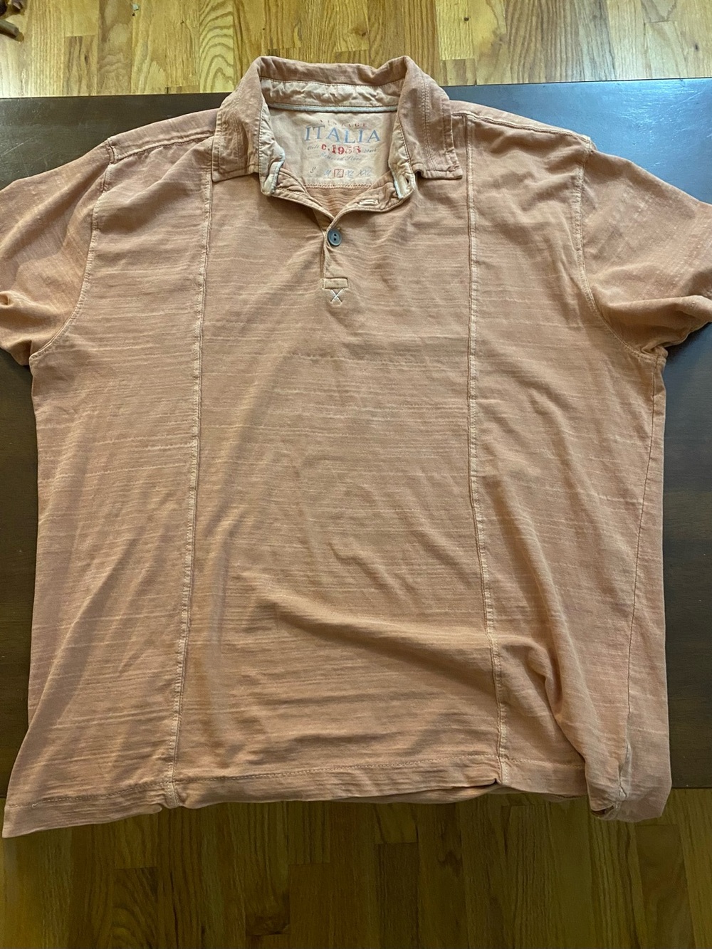 Italina Peach Short-Sleeve Polo Shirt